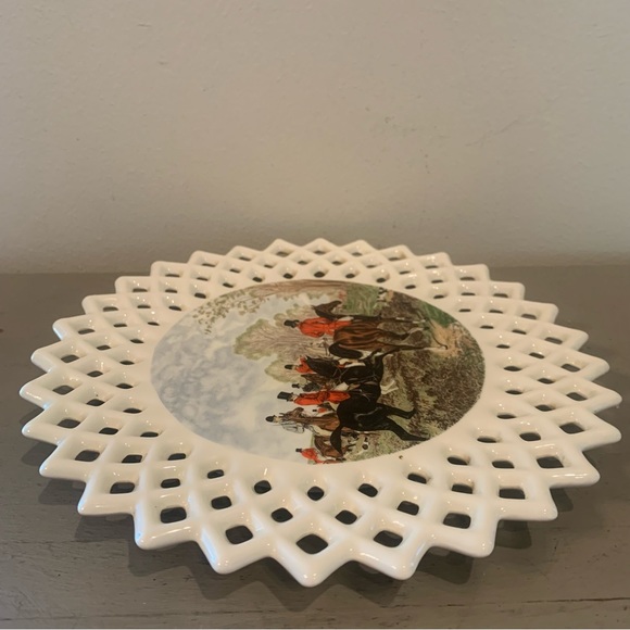 VTG JF Herring Sen Hunting Scene Plate - Picture 6 of 7